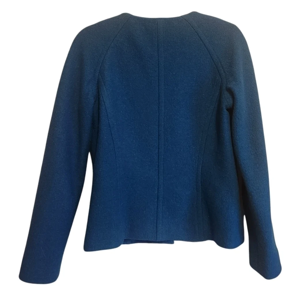 VINTAGE PENDELTON TEAL MERINO WOOL BLAZER SIZE SMALL